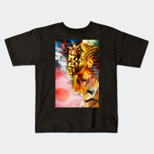 The Boy King and His Lion King Tut and the Universe Kids T-Shirt